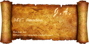 Jó Amadea névjegykártya